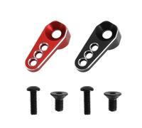 Create idea 2pcs 25T Servo Braccio Horn Materiale Lega di Alluminio Compatibile con TRX4M 1/18 RC Crawler Car, Rosso e Nero