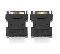 Create idea 2Pcs 4 Pin Femmina IDE Molex a Sata 15 Pin Maschio Adattatore Convertitore Molex a Sata Adattatore di Alimentazione Accessori per Potenza HHD/SSD/DVD RW/Hard Drive