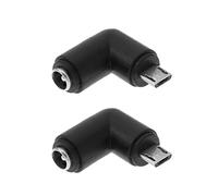 Create idea 2PCS Adattatore DC 5.5x2.1mm A Micro USB Adattatore Di Alimentazione Micro DC Da 90 Gradi Connettore Di Ricarica Per Piccoli Elettrodomestici Telefoni Cellulari