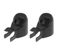Create idea 2pcs Auto Auto Parabrezza Posteriore Braccio Tergicristallo Copertura Cap Nero Plastica 7199566 61627199566 Compatibile con 1 Serie E81 E87 2004-2012