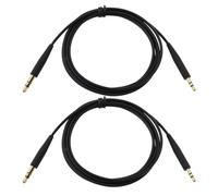 Create idea 2pcs Cavo Audio per Cuffie Sostitutivo Jack Maschio da 3,5 Mm A Jack Maschio da 2,5 Mm Compatibile con B-O-S-E QC35/QC35 II/QC25/OE2 (Nero)