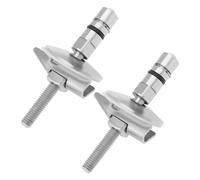 Create idea 2Pcs Cerniere Di Fissaggio Del Sedile Del WC M6x71,5 mm Staffa Di Fissaggio Della Cerniera Del Coperchio Del WC In Acciaio Inossidabile C0102G Compatibile Con LUVETT