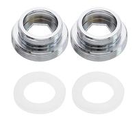 Create idea 2PCS M22 a M28 Adattatori con Rondelle Filettatura Maschio Rubinetto Connettore Rubinetto Attacco Tubo Accessori Rame Argento