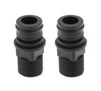 Create Idea 2pcs Nero 1/2 "BSP maschio a 3/4" connettore rapido pompa adattatore porta