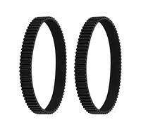 Create idea 2X Cinghia di Trasmissione in Gomma Nera Passo 3 Mm Larghezza 10 Mm 77 Denti Circonferenza 231 Mm Cinghia Dentata Ad Anello Chiuso Compatibile con Black & Decker Tosaerba