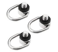 Create idea 3 pezzi 1/4 D-Ring Viti di ricambio con cerniera Supporto per fotocamera Vite di fissaggio in acciaio inox Tracolla per bullone oculare Viti a mano Adattatore di collegamento