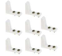 Create idea 4 paia di stabilizzatori per sedile WC, ammortizzatori oscillanti per impedire lo scivolamento di anziani e disabili, con viti, in plastica bianca