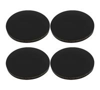 Create idea 4 Pezzi 100mmx10mm Blocco Per Stampaggio In Gomma Antiscivolo Assorbimento Degli Urti Blocco Di Gomma Rotondo Per Officina Home Office Nero