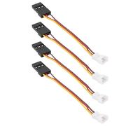 Create idea 4 Pezzi 3 Pin Molex 1,25 Mm Maschio A JR Femmina Modello Aeromobile Servo Cavo Di Estensione Lunghezza 75 Mm 28 AWG Per Il Controllo Remoto Di Aeroplani E Auto Giocattolo