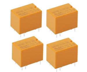 Create idea 4 relè miniaturizzati a 6 pin, 250 V AC, 3 A, 30 V CC, 3 A, HK4100F-DC12V-SHG, per automazione industriale