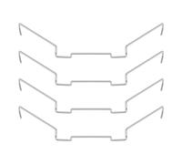 Create idea 4pcs 9cm CPU Fili Fibbia Ventola Dissipatore di Termica Clip di Ventilatore CPU Computer Clip di Fissaggio Tipo Gancio Superiore per Ventilatori ad Albero Hollow