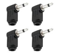 Create idea 4x Adattatori Audio Per Saldatura Con Jack Mono Da 3,5 Mm Angolo Di 90 Gradi Per Cuffie Lettori MP3 Altoparlanti