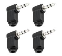 Create idea 4x Adattatori Audio Per Saldatura Con Jack Stereo Da 3,5 Mm Angolo Di 90 Gradi Per Cuffie Lettori MP3 Altoparlanti