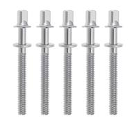 Create idea 5 aste di tensione M5 x 50 mm per tamburo, asta di tensione di ricambio per grancassa, viti di tensione con rondelle, compatibili con tamburi Yamaha e altro, argento