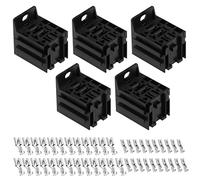 Create idea 5 staffe di montaggio per relè a 9 pin per auto, connettore relè, con terminali da 6,3 mm e 2,8 mm, per relè a 4 pin, 5 pin, 9 pin