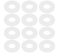 Create idea 50 guarnizioni piatte in plastica e nylon, diametro interno 6 mm, diametro esterno 14 mm, spessore 1 mm, adatte per anelli di tenuta di attrezzature industriali e mobili, trasparenti