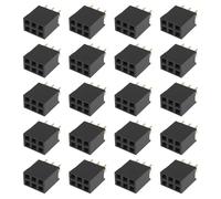 Create idea 50 Pezzi 2x3 Pin Connettore A Doppia Fila Passo 2,54 Mm Connettore PCB Dritto Per Progetti PCB