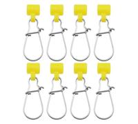 Create idea 50 pezzi Lenza da pesca Sinker Slide con Duo Lock Clip da pesca Sinker Slider con gancio Snap Sinker Connettore per lenza da pesca per attrezzatura da pesca