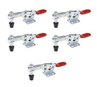 Create idea 5Pcs GH-225-D Barra Orizzontale Toggle Morsetto Kit Sgancio Rapido Maniglia Strumento Materiale Metallo Tenuta 230kg Capacit¨¤ Frock Morsetto Funzionamento Macchina Saldatura