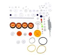 Create idea 78Pcs Giocattolo Auto Gear Axle Belt Pacchetto di Plastica Modello Accessori Set FAI DA TE RC Aereo Robot Progetto Assortiti
