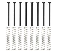 Create idea 8 Set Di Viti Di Montaggio Per Pickup Humbucker M2,5 X P0,45 Lunghezza 31 Mm Con Molle Da 28 Mm Per Installazione E Regolazione Di Pickup A Doppia Bobina Per Chitarra Nero