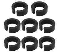 Create idea 8PCS 22,2 mm Tipo Aperto Riduttore in Gomma Shim per 31,8 mm Manubrio Bicicletta Adattatore o Mount Compatibile con Bike Computer Mounts Bottle Holder