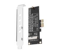 Create idea Adattatore scheda di conversione SSD PCI-E da 1X a 12+16 pin con deflettore metallico compatibile con Mac Pro Air 2013-2017 A1493 A1502 A1465 A1466