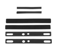 Create idea Barra spaziatrice per tastiera compatibile con tastiera meccanica 6.25U, barra spaziatrice in schiuma, 12 x 108 mm, striscia antipolvere 5 x 60 mm, silenziatore, cotone, nero