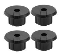 Create idea Boccola passacavi in plastica per fori da parete da 2,5 cm, per cavi Ethernet Starlink, per mobili, cavi di rete, carder fissi (nero)