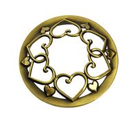 Create idea Candele Toppers Coperchi Candela Barattolo Tonalit¨¤ Candela Antico Modello Cuore Candela Toppers Coperchi Accessori Candele Tonalit¨¤ Lega di Zinco Verde Bronzo