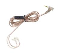 Create idea Cavo di ricambio per auricolari stereo con pin B da 3,5 mm con microfono, compatibile con cavo stereo KZ ZST/ZSR/ED12/ES3/ES4/ZS10/AS06
