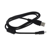 Create idea Cavo USB per trasferimento dati e ricarica per fotocamera, 1 metro, compatibile con Panasonic Lumix DMC-TZ60 e TZ61, nero