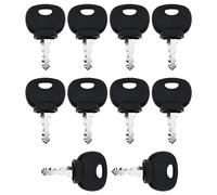 Create idea Chiave di avviamento di accensione 10pcs Agricoltura/Escavatore Macchine Carrelli Elevatori Compactor Chiave Compatibile con AHLMANN AVANT BOBCAT BOMAG CASE DEUTZ JCB IHC