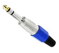 Create Idea, Confezione da 10 connettori Jack Stereo da 6,35 mm, placcati in Oro, connettori Audio da 6,35 mm