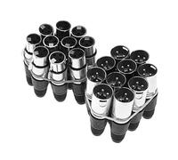 Create idea Confezione da 20 cavi audio XLR a 3 pin per microfono maschio e femmina