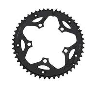 Create idea Corone per bicicletta 34T / 50T 110BCD 5 fori per bullone per bici da strada a 9 velocit¨¤ a 10 velocit¨¤ Accessori di ricambio per ciclismo in alluminio nero