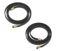 Create idea Kit cinghia dentata GT2-6 mm con fibbia, passo 2 mm, larghezza 6 mm, in gomma, compatibile con Ender-3 (asse X e Y)
