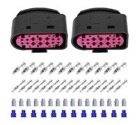 Create idea Set di 2 kit di riparazione per sensori automatici 1J0973737 compatibile con Volkswagen compatibile con Audi 14 spine per sensore auto Set di riparazione