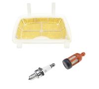 Create idea Set di 3 Kit Candele Filtro Aria 11391201602 Compatibile con Stihl MS171 MS181 MS211 Parti del Filtro Olio Combustibile per Motoseghe Accessori per Motoseghe