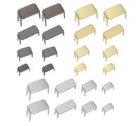 Create idea Set di 60 fermi per cerniera in 4 misure #3#5#8#10, per riparazioni di borse, cappotti, giacche, cerniere, salvataggio, fai da te, cucito, Oro, 10mm, 7mm, 5mm