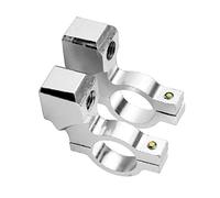 Create idea Supporto universale per specchietto manubrio moto, 10 mm - 7/8 morsetto in alluminio cromato