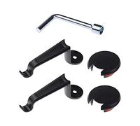 Create idea Un paio di clip di fissaggio in plastica nera Frunk Hook Holding Clip Bolt Cover Frunk Grocery Bag Hook Accessori con chiave compatibile con Tesla Model 3 2021