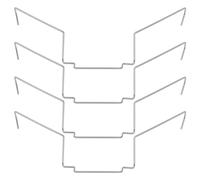 Create idea Ventola per dissipatore di calore CPU in acciaio inox, spessore di circa 2,5 cm, compatibile con Xuanbing 400 Donghai X4/X5, 4 pezzi, 12 cm
