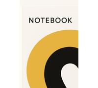 "Create Inspire Repeat”Notebook - Beige Cover with Black and Orange Semi-Circles: Motivational Notebook for Daily Planning, Creative Writing, and Organization