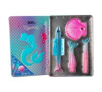Create It Meerjungfrau-Make-up-Set für Kinder (Tatoos-Stift + Tattoo-Schablone