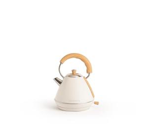 CREATE/KETTLE RETRO M/Bollitore elettrico bianco sporco/Ebollizione rapida, 1l, spegnimento automatico, filtro anticalcare, autospegnimento, indicatore del livello dell'acqua, Ø17,2 cm, 1200 W