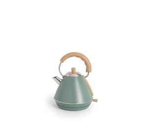 CREATE/KETTLE RETRO M/Bollitore elettrico verde salvia/Ebollizione rapida, 1l, spegnimento automatico, filtro anticalcare, autospegnimento, indicatore del livello dell'acqua, Ø17,2 cm, 1200 W