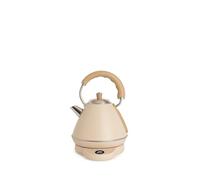 CREATE/KETTLE RETRO PRO/Bollitore elettrico da 1 L con controllo della temperatura sabbia/Sistema di autospegnimento, ebollizione rapida, base antiscivolo, pannello trasparente, 1200W