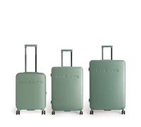 CREATE / LUGGAGE STUDIO/Set di 3 valigie rigide in policarbonato verde salvia/Lucchetto TSA, 4 ruote doppie multidirezionali, materiali resistenti e durevoli