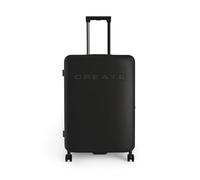 CREATE / LUGGAGE STUDIO/Valigia rigida in policarbonato nero / 47x27x66cm / Lucchetto TSA, 4 ruote doppie multidirezionali, materiali resistenti e durevoli